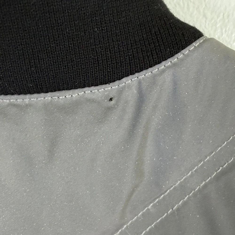 Athleta Inlet Reflective Quilted Down-Filled Vest in Gray‎ Sz XS